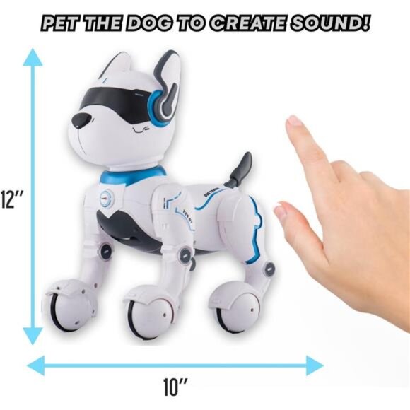 Top Race Programmable Robotic Dog Toy - Remote Control Pet with Touch Function - Picture 5 of 7